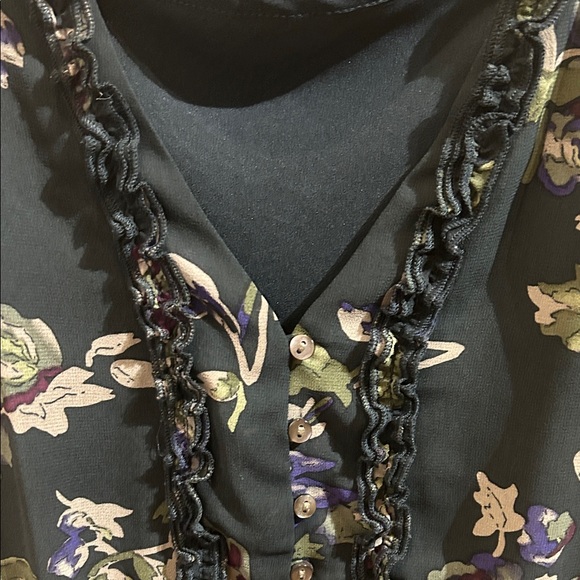 Converse Green Floral, Sheer, Mini Dress - Picture 4 of 9